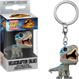 Funko POP! Keychain Jurassic World Velociraptor (Blue)