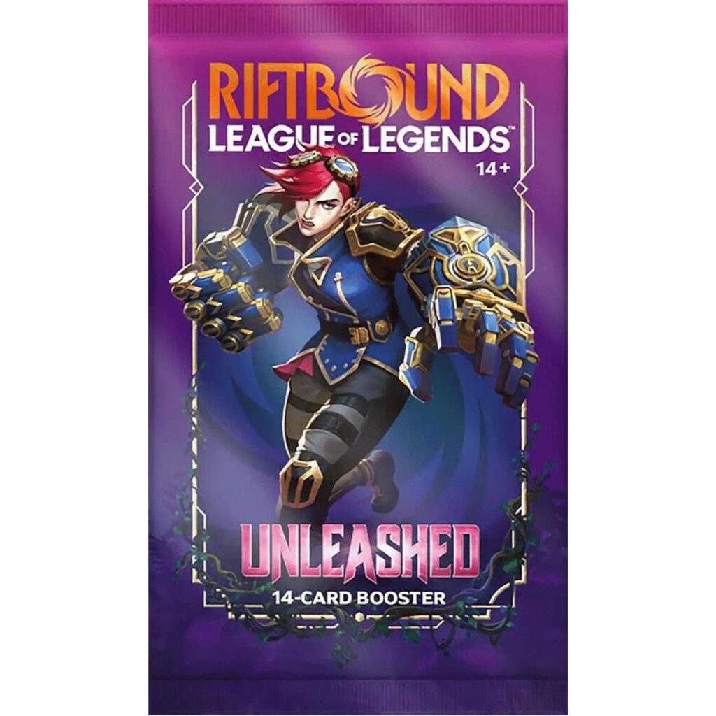 Riftbound League Of Legends Trading Cards Game Unleashed Booster Pack