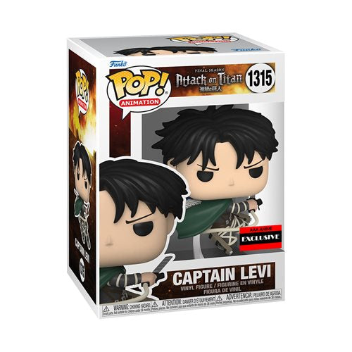 Funko POP! Attack On Titan Captain Levi AAA Exclusive Vinyl Figure #1315