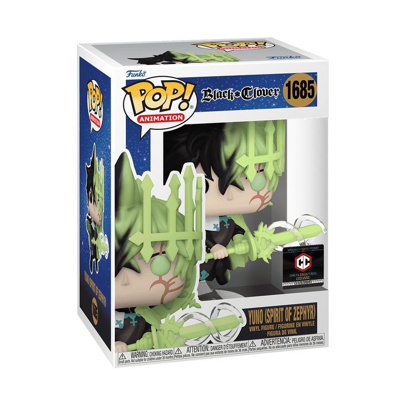 Funko POP! Black Clover Yuno (Spirit Of Zephyr) Chalice Collectibles Exclusive Vinyl Figure #1685