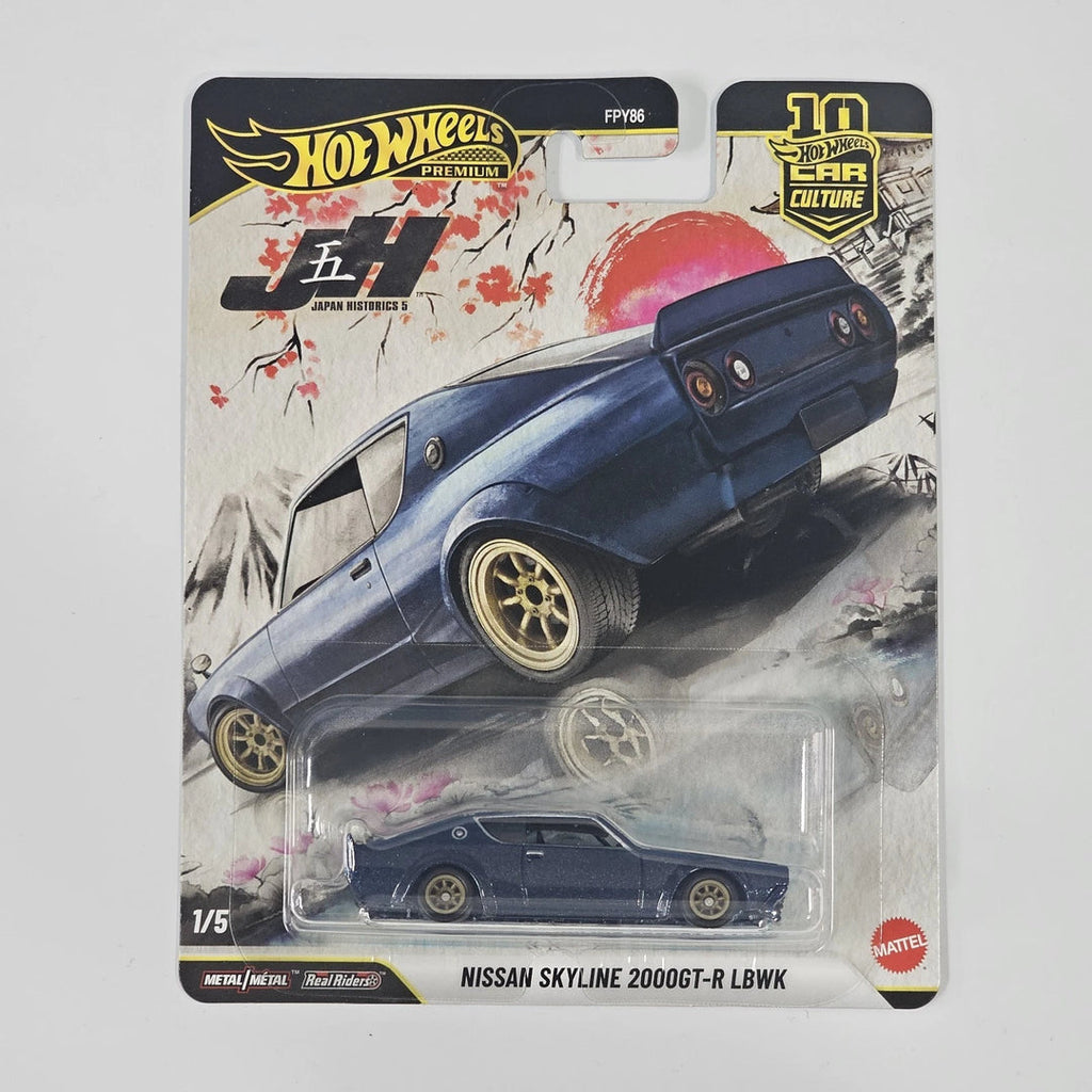 Hotwheels Premium Japanese Historics 5 Nissan Skyline 2000 GT-R LBWK