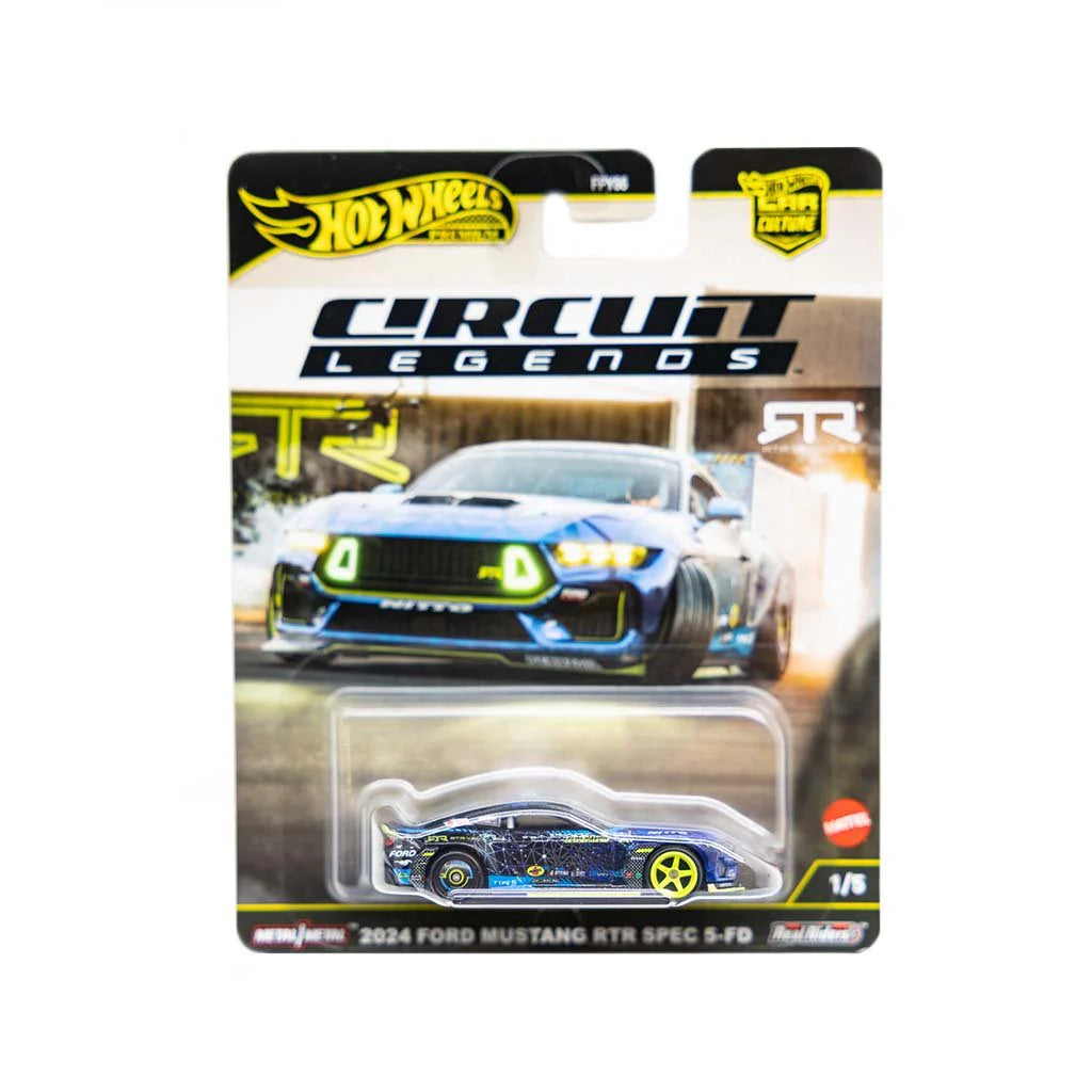 Hotwheels Premium Circuit Legends 2024 Ford Mustang RTR Spec 5-FD