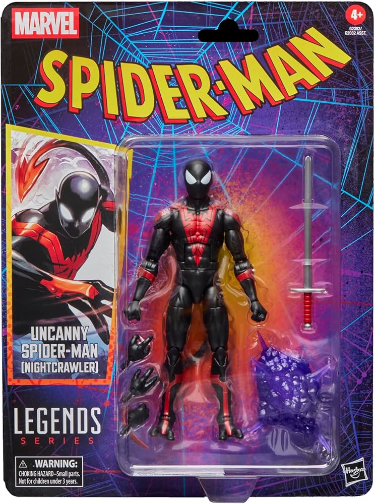 Marvel Legends Spider-Man Uncanny Spider- Man ( Nightcrawler) Action Figure