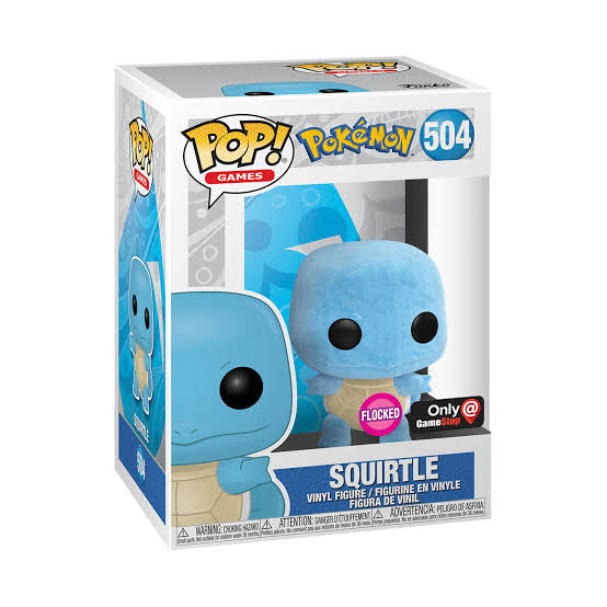Funko POP! Squirtle Vinyl Figure Only At GameStop Exclusive Flocked