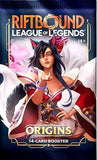 League of Legends Rift Bound Trading Card Game Origins Booster Pack