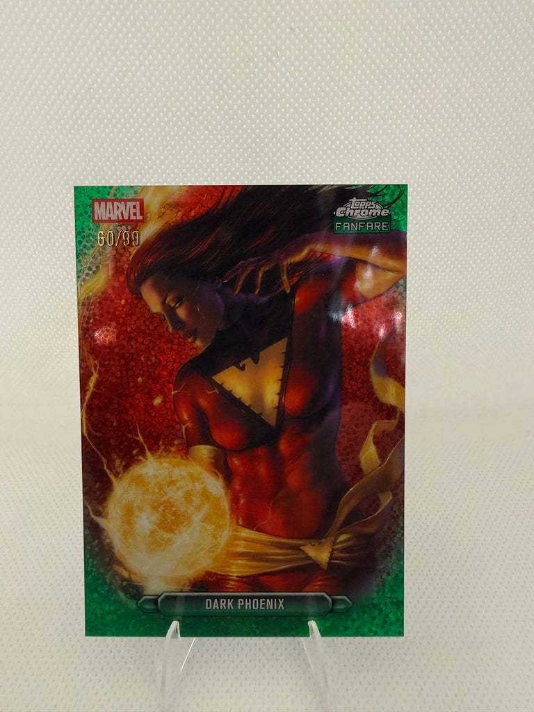 2026 Topps Chrome Marvel DARK PHOENIX #FF-21 Green Speckle /99 FANFARE SP