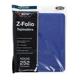BCW 9-Pocket Z-Folio Toploaders Hold 252 Toploaders Blue