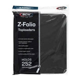 BCW 9-Pocket Z-Folio Toploaders Hold 252 Toploaders Black