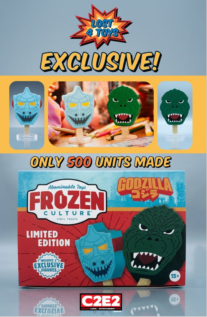 Abominable Toys Frozen Culture GODZILLA Lost4toys 2 pack exclusive LE500