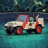 Mattel Hot Wheels Jurassic Park Jeep Wrangler & Dr. Ian Malcolm Action Figure Set San Diego Comic Con Exclusive