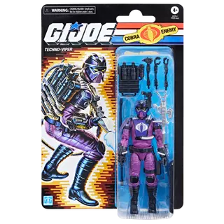 Hasbro G.I. Joe Techno-Viper Action Figure Retro Card