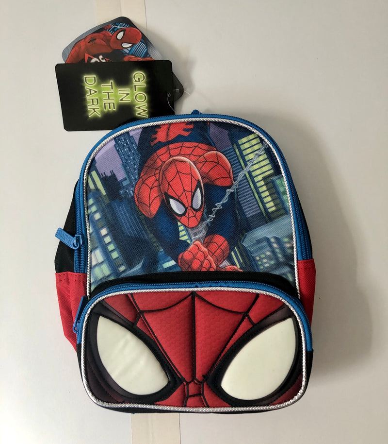 Marvel Spider Man Christmas Sweater Crossbody Mini Backpack Glow