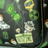 Loungefly Back To the Future Plutonium Edition Glow on the Dark Exclusive Edition Backpack