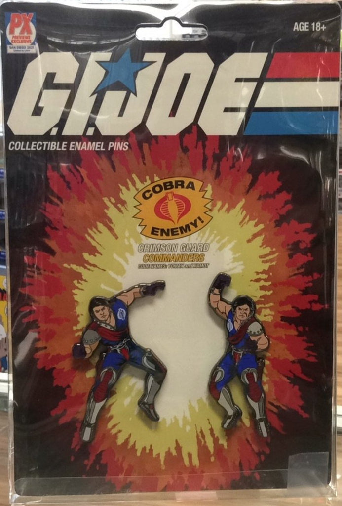 G.I. Joe Crimson Guards Cobra SDCC Collectible Enamel Pin-set