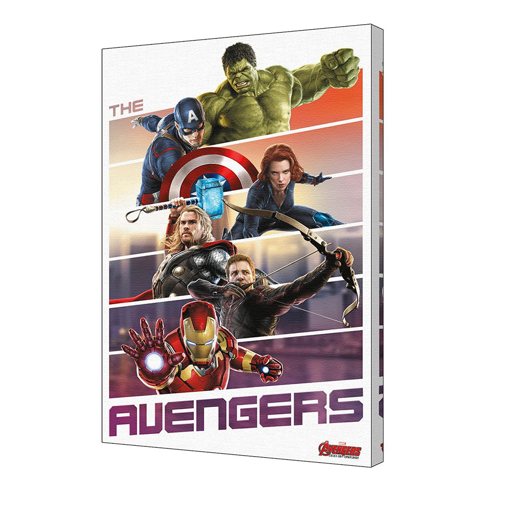 Avengers Team Up Stretched Canvas 24x36